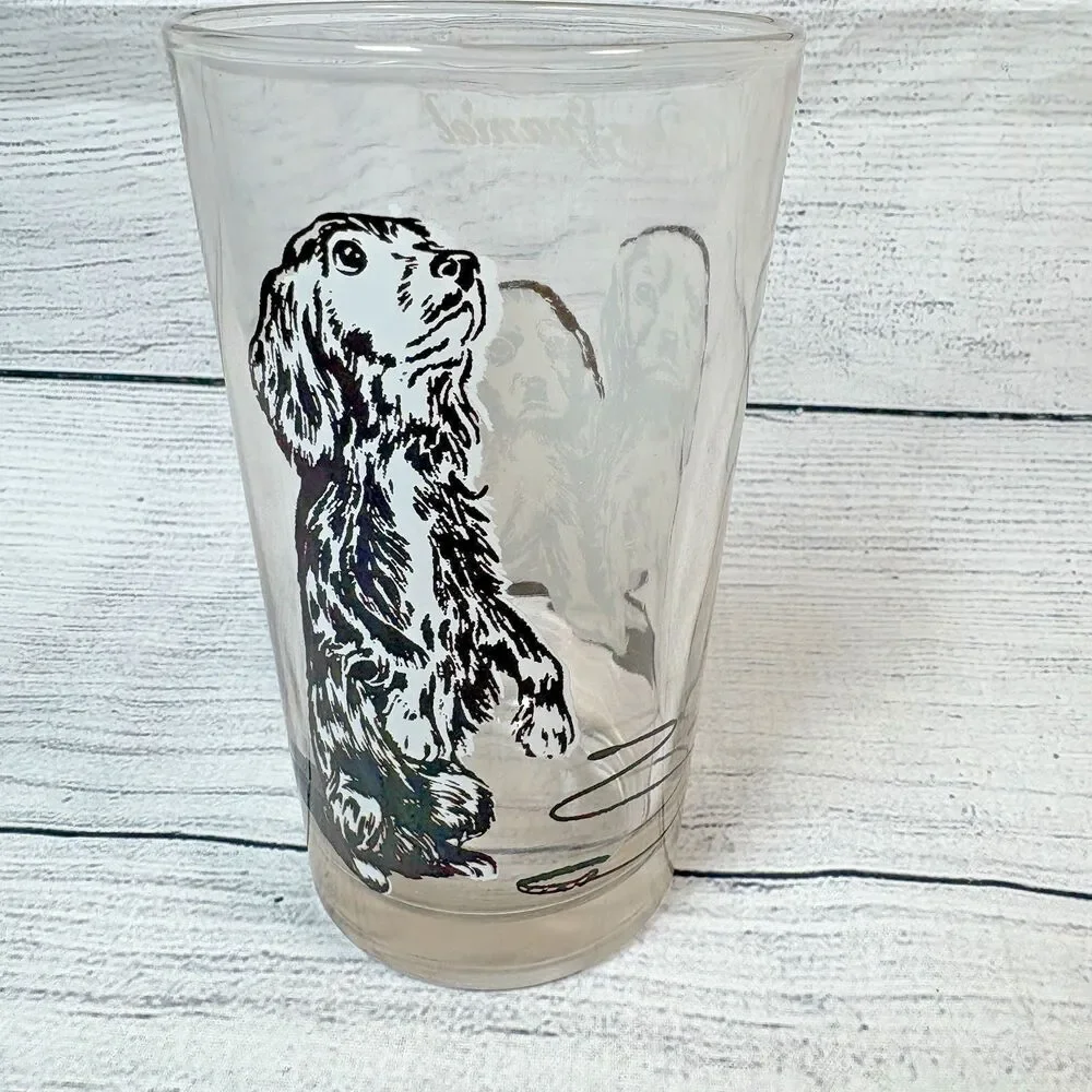 Vintage Cocker Spaniel Drinking Glass 5